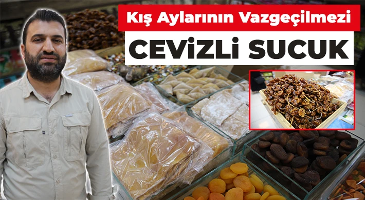 Kış aylarının vazgeçilmezi cevizli sucuk