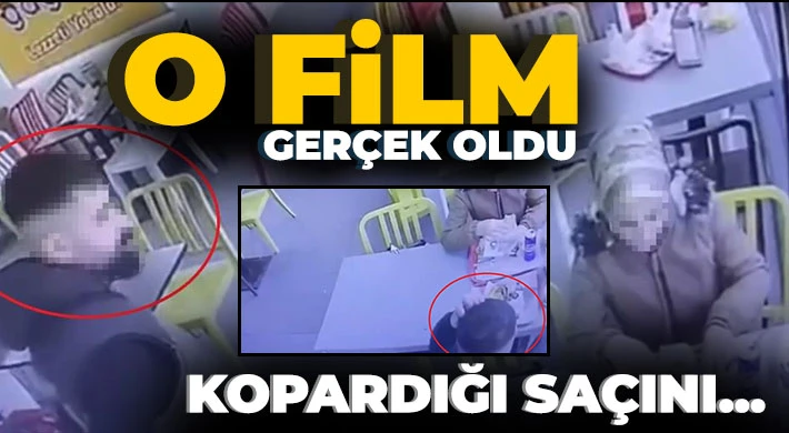 O film gerçek oldu! Kopardığı saçını...