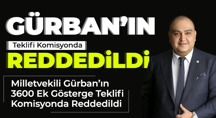 Gürban’ın memurları sevindiren teklifi komisyon tarafından reddedildi