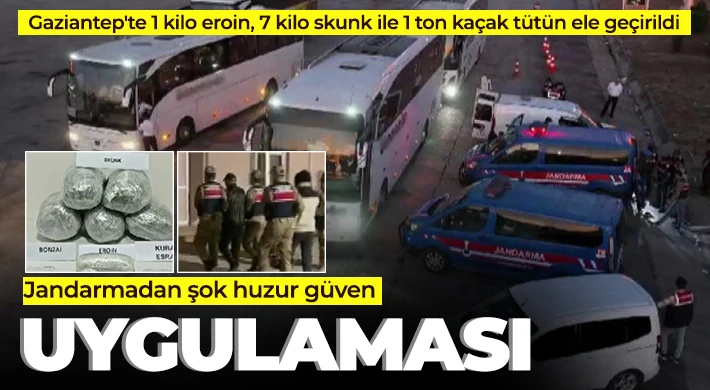 Jandarmadan şok huzur güven uygulaması: 2 şahıs tutuklandı