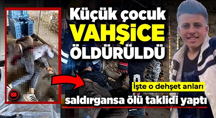 Üzerine çıktığı çocuğu defalarca bıçakladı