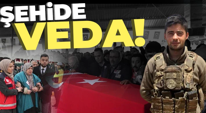  Anne ve babası, şehit oğullarına tabutunu öperek veda etti