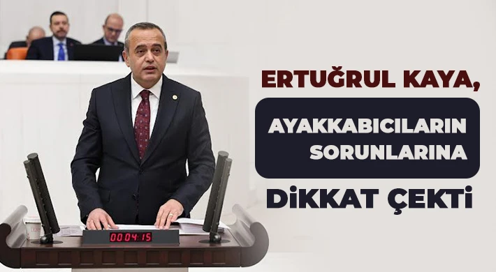 Kaya, Ayakkabıcıların sorunlarına dikkat çekti