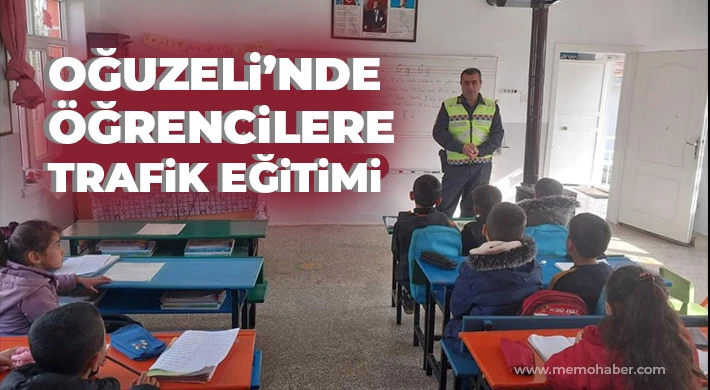 Oğuzeli’nde öğrencilere trafik eğitimi