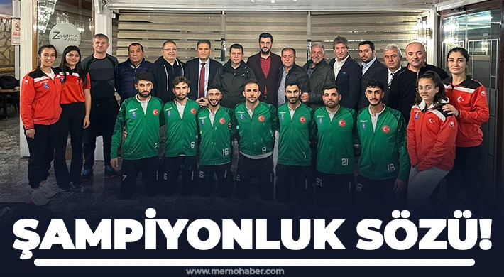 Şampiyonluk sözü!