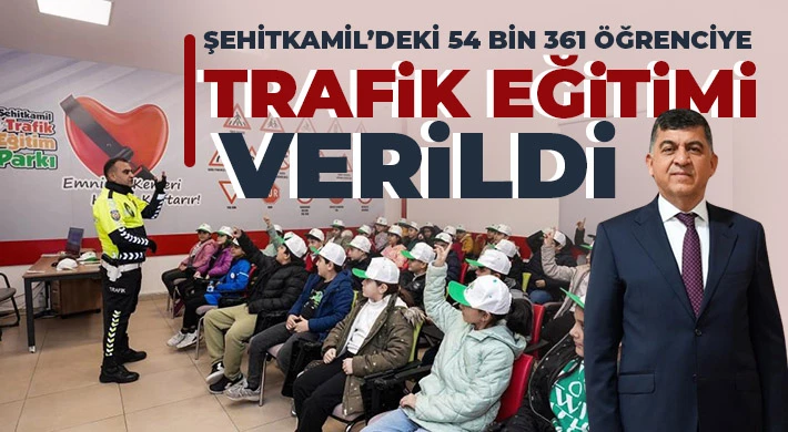 Şehitkamil Trafik Eğitim Parkı’ndaki eğitimler aralıksız sürüyor