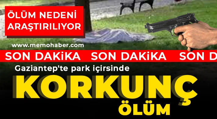 Gaziantep'te Parkın ortasında acı ölüm