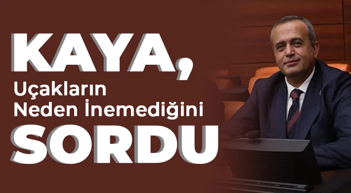 Kaya, Uçakların Neden İnemediğini Sordu