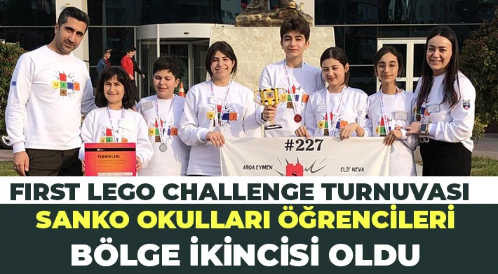 SANKO Okulları öğrencileri bölge ikincisi oldu