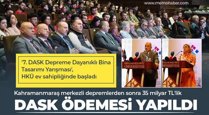 '7. DASK Depreme Dayanıklı Bina Tasarımı Yarışması', HKÜ ev sahipliğinde başladı