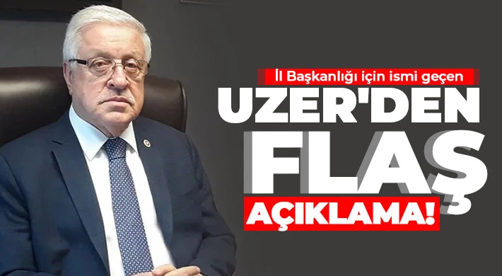Ahmet Uzer'den il başkanlığı iddialarına cevap