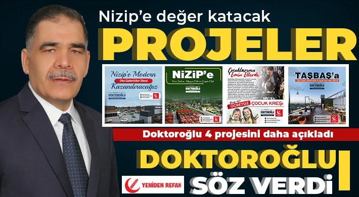 Doktoroğlu, 4 projesini daha açıkladı