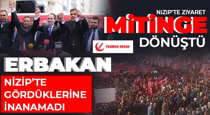 Doktoroğlu’ndan Nizip halkına binlerce kez teşekkür