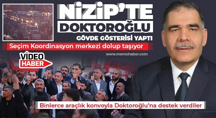 Binlerce araçlık konvoyla Doktoroğlu’na destek verdiler