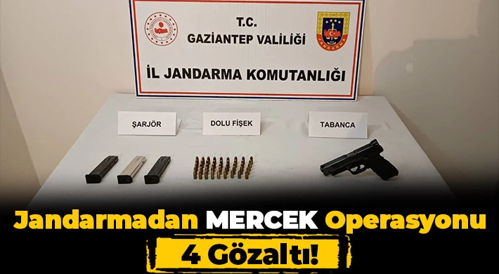 Jandarmadan mercek operasyonu: 4 gözaltı