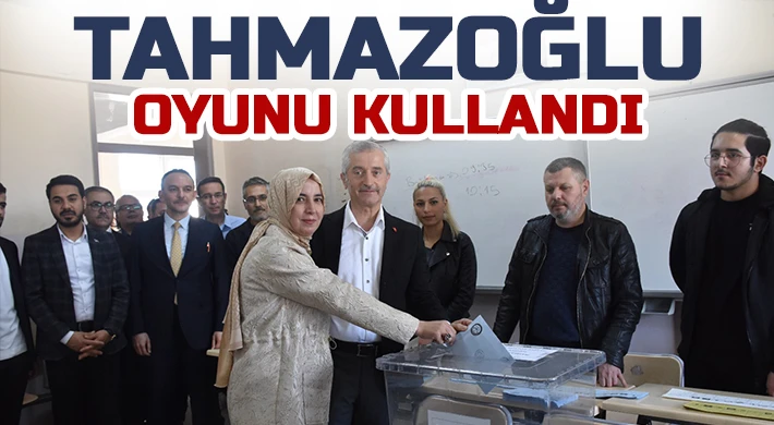 Mehmet Tahmazoğlu, oyunu kullandı