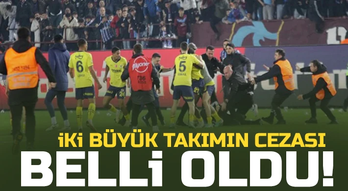 Trabzonspor'un Fenerbahçe cezası belli oldu