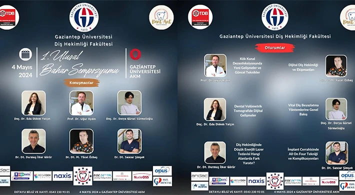 GAÜN Diş Hekimliği Fakültesi "1. Ulusal Bahar Sempozyumu" düzenleyecek