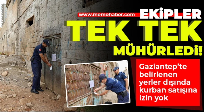 Gaziantep’te belirlenen yerler dışında kurban satışına izin yok