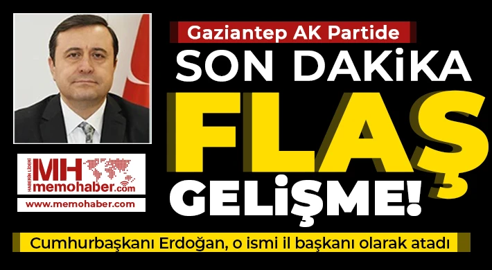 AK Parti'de flaş gelişme ! İl başkanı belli oldu