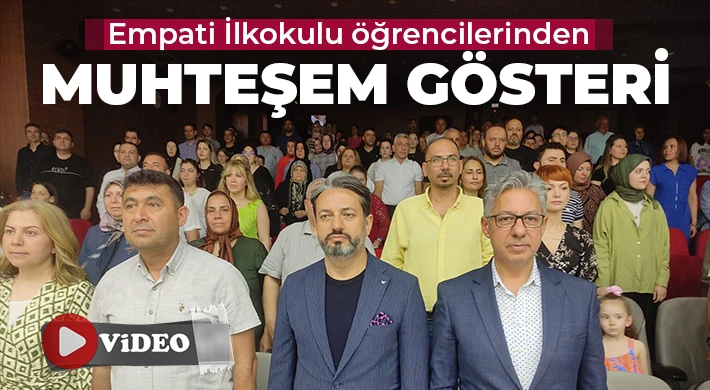Empati İlkokulu Filiz Mengilli’ nin öğrencileriden tiyatro gösterisi