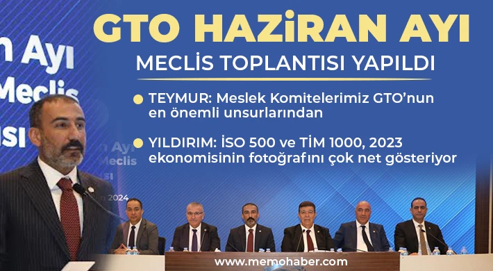 GTO Haziran ayı meclis toplantısı yapıldı