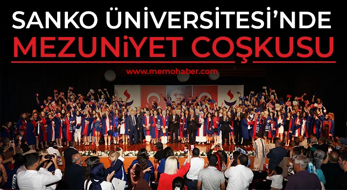 SANKO Üniversitesi'nde mezuniyet coşkusu