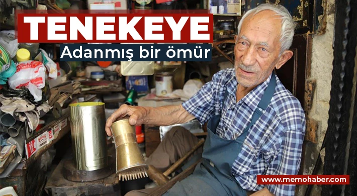 84 yaşındaki usta 65 yıldır tenekecilik yapıyor