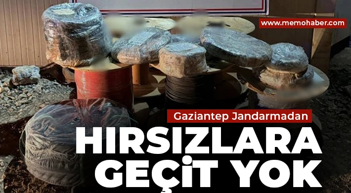 Gaziantep Jandarmadan hırsızlara geçit yok