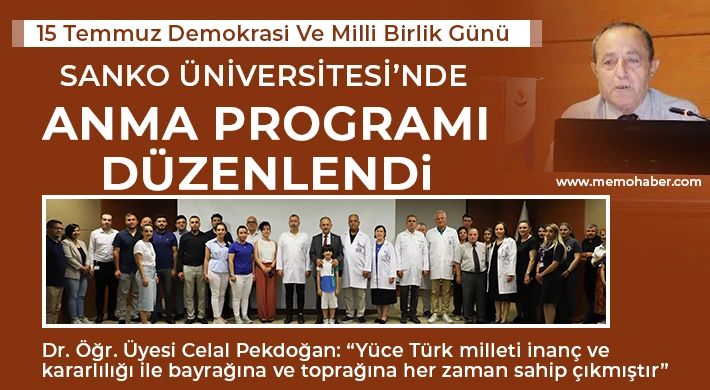 SANKO Üniversitesi’nde Anma Programı Düzenlendi
