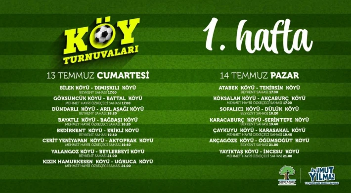 Şehitkamil'de Köy Turnuvaları başlıyor