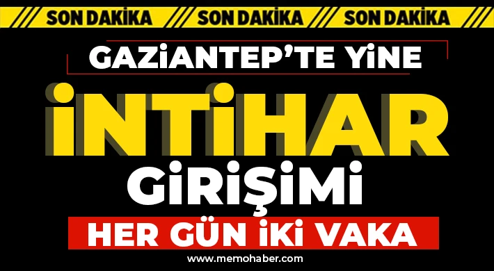 Gaziantep'te yine intihar girişimi