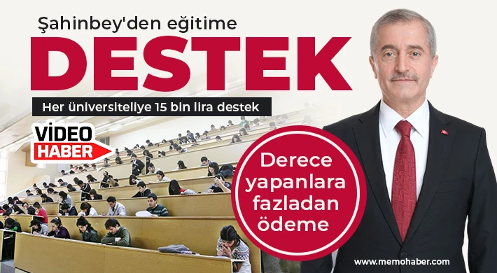 Şahinbey'den eğitime destek