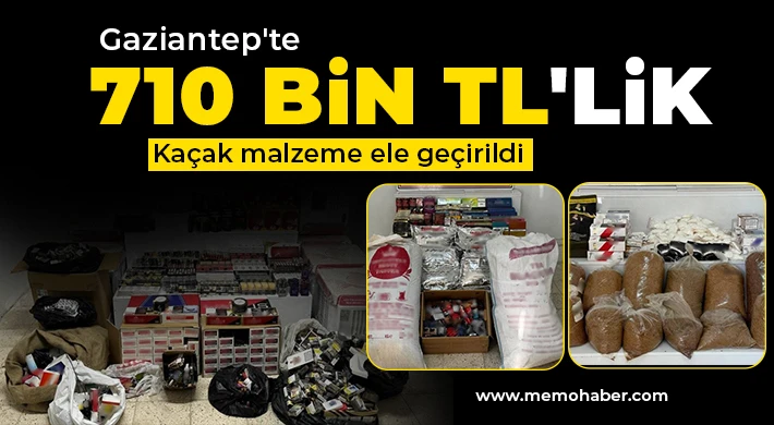 710 bin TL kaçak malzemeye jandarma el koydu