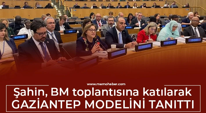 BM'ye Türkiye'den belediye başkanı olarak sadece Fatma Şahin katıldı