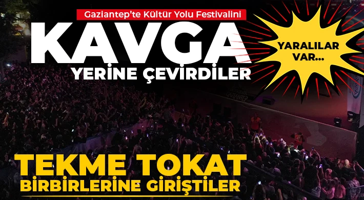 Festivali kavga yerine çevirdiler 