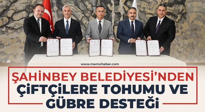 Şahinbey Belediyesi’nden Çiftçilere Tohumu ve Gübre Desteği