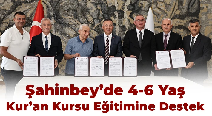 Şahinbey’de 4-6 Yaş Kur’an Kursu eğitimine destek