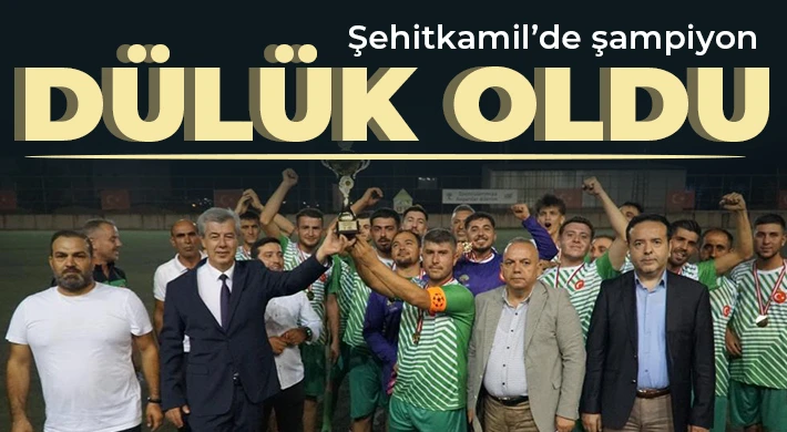 Şehitkamil köy turnuvaları sona erdi