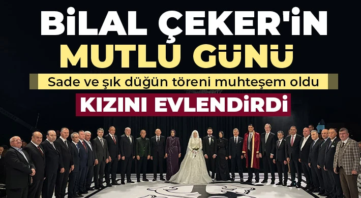 Bilal Çeker'in mutlu günü
