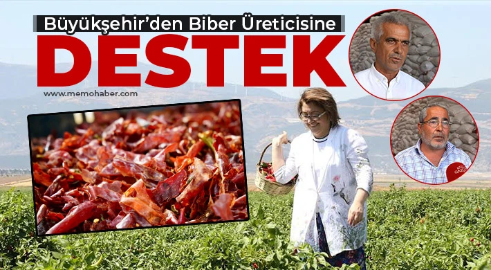 Büyükşehir’den Biber Üreticisine Destek