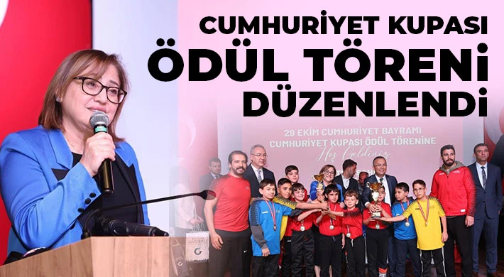 Cumhuriyet Kupası ödül töreni düzenlendi