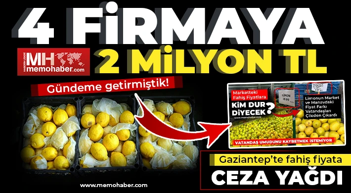 Gaziantep’te fahiş fiyata ceza yağdı