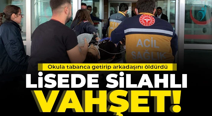 Lise öğrencisi okula tabanca getirip arkadaşını öldürdü