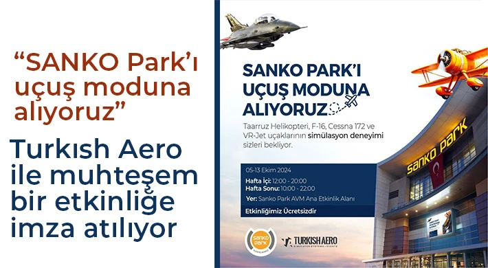 Sanko Park'ta uçak simülasyonlarıyla pilotluk hayali deneyimleniyor
