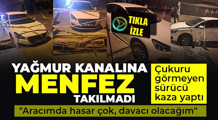 Yağmur kanalına menfez takılmadı! Sürücüleri çileden çıkarttılar