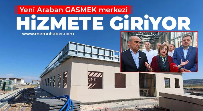 Yeni Araban GASMEK merkezi hizmete giriyor