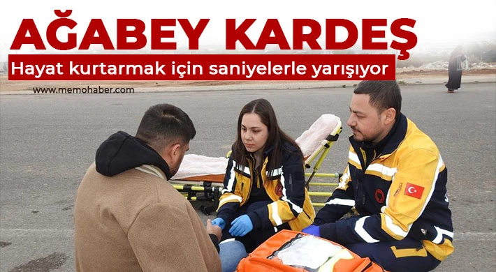 Ağabey kardeş hayat kurtarmak için saniyelerle yarışıyor