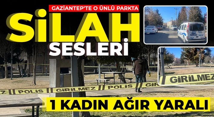Gaziantep’te o ünlü parkta silahla sesleri! 1 kadın ağır yaralı