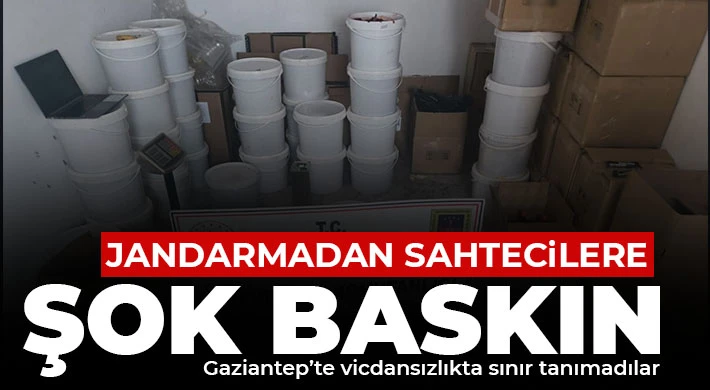 Jandarmadan sahtecilere şok baskın
